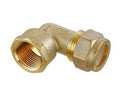 20mm Brass Compression x Female Elbow