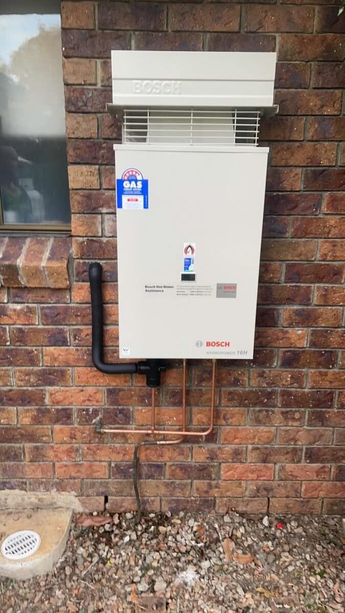 Bosch 16H Natural Gas Hot Water System - Installed Today